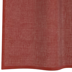vidaXL Voile Curtains with Rod Pockets 2 pcs Wine Red net curtain - Additional view 5