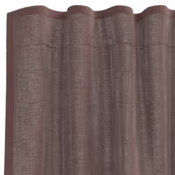 vidaXL Voile Curtains with Tab Top 2 pcs Brown net curtain sheer curtain - brown, 140 x 140 cm - Additional view 4