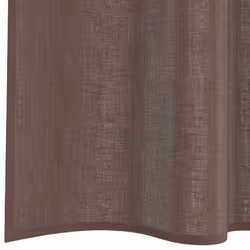 vidaXL Voile Curtains with Tab Top 2 pcs Brown net curtain sheer curtain - brown, 140 x 140 cm - Additional view 5