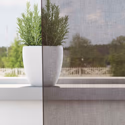 vidaXL Voile Curtains 2 pcs net curtain sheer curtain - brown, 140 x 225 cm