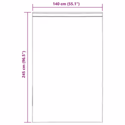 vidaXL Voile Curtains 2 pcs net curtain sheer curtain - cream, 140 x 245 cm