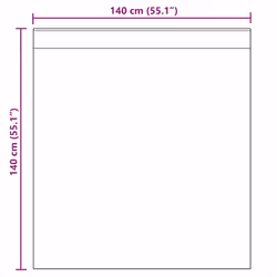 vidaXL Voile Curtains 2 pcs net curtain sheer curtain - light pink, 140 x 140 cm