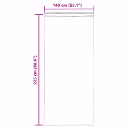 vidaXL Voile Curtains 2 pcs net curtain sheer curtain - orange, 140 x 225 cm