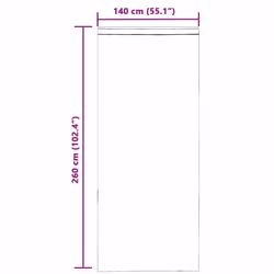vidaXL Voile Curtains 2 pcs net curtain sheer curtain - orange, 140 x 260 cm