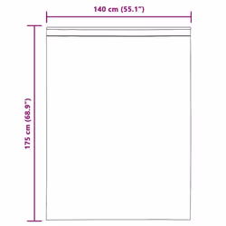 vidaXL Voile Curtains 2 pcs net curtain sheer curtain - pink, 140 x 175 cm