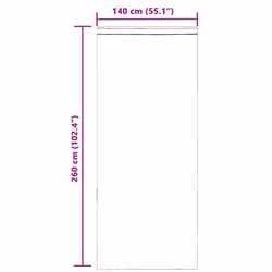vidaXL Voile Curtains 2 pcs net curtain sheer curtain - pink, 140 x 260 cm
