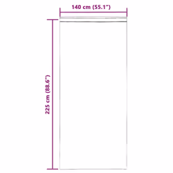 vidaXL Voile Curtains 2 pcs net curtain sheer curtain - purple, 140 x 225 cm