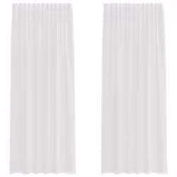 vidaXL Voile Curtains with Loops 2 pcs Sand 140x260 cm net curtain