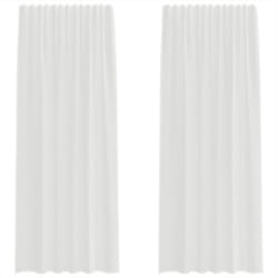 vidaXL Voile Curtains with Loops 2 pcs Sand 140x260 cm net curtain