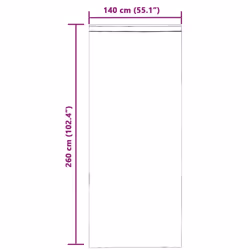 vidaXL Voile Curtains 2 pcs net curtain sheer curtain - light brown, 140 x 260 cm