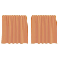 vidaXL Voile Curtains with Loops 2 pcs Terracotta 140x140 cm net curtain