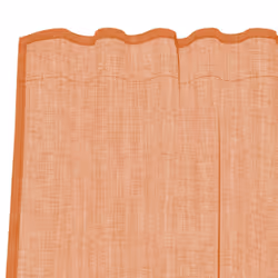 vidaXL Voile Curtains with Loops 2 pcs Terracotta 140x140 cm net curtain - Additional view 5