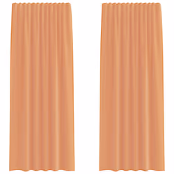 vidaXL Voile Curtains with Loops 2 pcs Terracotta 140x245 cm net curtain