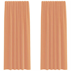 vidaXL Voile Curtains with Loops 2 pcs Terracotta 140x245 cm net curtain