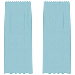 vidaXL Voile Curtains with Loops 2 pcs Turquoise 140x225 cm net curtain