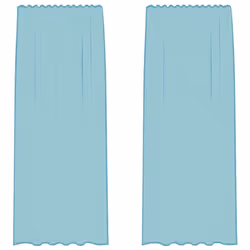 vidaXL Voile Curtains with Loops 2 pcs Turquoise 140x245 cm net curtain