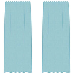 vidaXL Voile Curtains with Loops 2 pcs Turquoise 140x245 cm net curtain