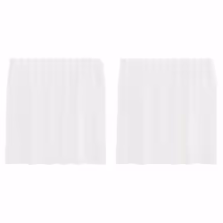 vidaXL Voile Curtains with Loops 2 pcs White 140x140 cm net curtain