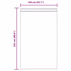 vidaXL Voile Curtains with Loops 2 pcs White 140x225 cm net curtain