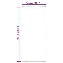 vidaXL Voile Curtains 2 pcs net curtain sheer curtain - wine red, 140 x 245 cm