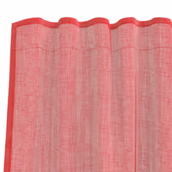 vidaXL Voile Curtains 2 pcs net curtain sheer curtain - wine red, 140 x 245 cm - Additional view 5