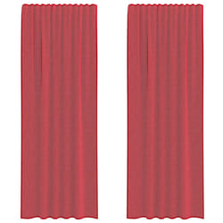 vidaXL Voile Curtains with Loops 2 pcs Wine Red 140x260 cm net curtain