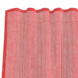vidaXL Voile Curtains with Loops 2 pcs Wine Red 140x260 cm net curtain - Additional view 5