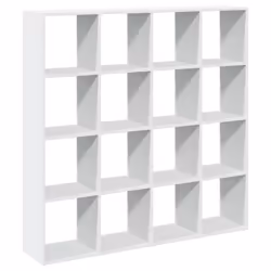 VidaXL 3310289, White, 16 shelves, Wood, Wood, 1375 mm, 290 mm