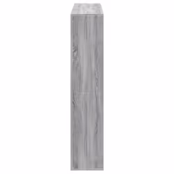 vidaXL Room Divider Bookcase Book Rack Bookshelf Engineered Wood - grey sonoma, 137.5 x 29 x 137.5 cm - Additional view 5