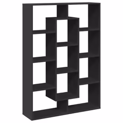 VidaXL 3310299, Black, 11 shelves, Wood, Wood, 1020 mm, 290 mm