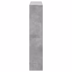 vidaXL Book Cabinet Bookcase Storage Shelf Bookshelf Book Rack Engineered Wood - concrete grey, 132 x 29 x 141.5 cm - Additional view 5