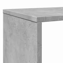 vidaXL Book Cabinet Bookcase Storage Shelf Bookshelf Book Rack Engineered Wood - concrete grey, 132 x 29 x 141.5 cm - Additional view 8