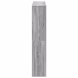 vidaXL Book Cabinet Bookcase Storage Shelf Bookshelf Book Rack Engineered Wood - grey sonoma, 132 x 29 x 141.5 cm - Additional view 5