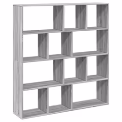 vidaXL Book Cabinet Bookcase Storage Shelf Bookshelf Book Rack Engineered Wood - grey sonoma, 132 x 29 x 141.5 cm - Additional view 6