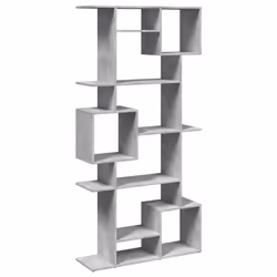 VidaXL 3310319, Grey, 9 shelves, Wood, Wood, 920 mm, 290 mm