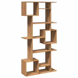 vidaXL Book Cabinet Bookcase Storage Cabinet Bookshelf Engineered Wood - artisian oak, 92 x 29 x 188 cm - Additional view 6