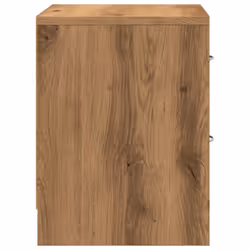 vidaXL 1/2x Bedside Cabinet Chipboard Nightstands Storage Unit Black/White - artisan oak, 1 pcs - Additional view 5