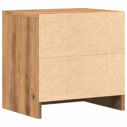 vidaXL 1/2x Bedside Cabinet Chipboard Nightstands Storage Unit Black/White - artisan oak, 2 pcs - Additional view 6