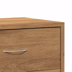 vidaXL 1/2x Bedside Cabinet Chipboard Nightstands Storage Unit Black/White - artisan oak, 2 pcs - Additional view 7
