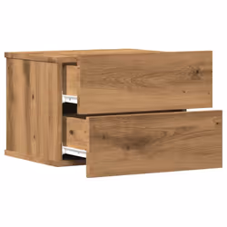 vidaXL Bedside Cabinet Nightstand Bed Side Table Bed Cabinet Engineered Wood - artisan oak, 1 pcs - Additional view 4