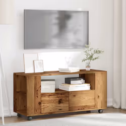 vidaXL TV Cabinet TV Unit Sideboard Media Cabinet TV Stand Engineered Wood - old wood