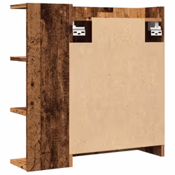 vidaXL Bathroom Mirror Cabinet Storage Cupboard Side Cabinet Engineered Wood - old wood - Additional view 6