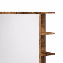 vidaXL Bathroom Mirror Cabinet Storage Cupboard Side Cabinet Engineered Wood - old wood - Additional view 9