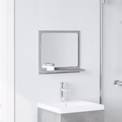 vidaXL Bathroom Mirror Cabinet Wall Cabinet Concrete Grey Engineered Wood