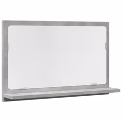 vidaXL Bathroom Mirror Cabinet Wall Cabinet Concrete Grey Engineered Wood