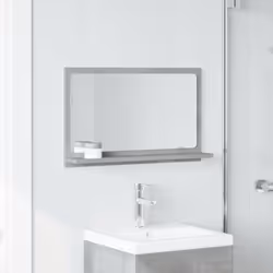 vidaXL Bathroom Mirror Cabinet Wall Cabinet Concrete Grey Engineered Wood