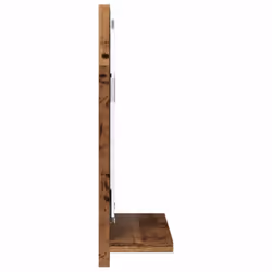 vidaXL Bathroom Mirror Toilet Mirror Washroom Wall Mirror Engineered Wood - old wood, 60 x 11 x 37 cm - Additional view 4