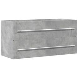 vidaXL Sink Cabinet Storage Cupboard Sink Unit Concrete Grey Engineered Wood