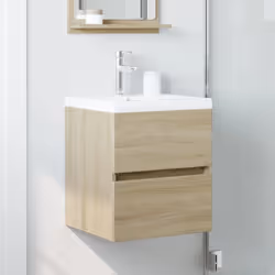 vidaXL Sink Cabinet Vanity Unit Storage Cupboard Sonoma Oak Engineered Wood