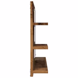 vidaXL Bathroom Mirror Toilet Mirror Washroom Wall Mirror Engineered Wood - old wood - Additional view 4